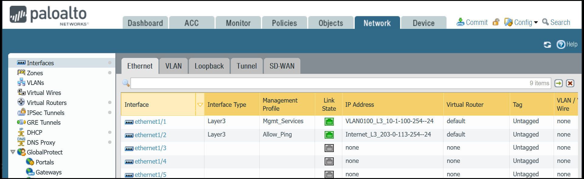 Ethernet Interfaces - Overview